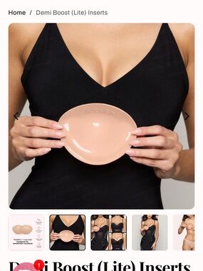 Boomba Demi Boost (Lite) Bra Inserts in Nude